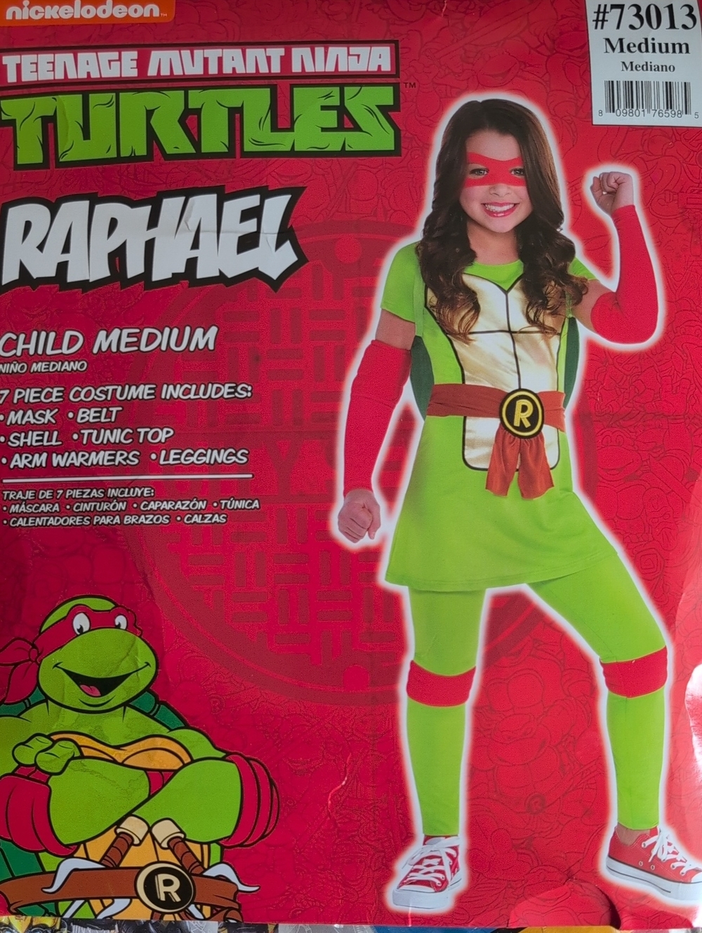 Nickelodeon Teenage Mutant Ninja Turtles Raphael Kids Costume